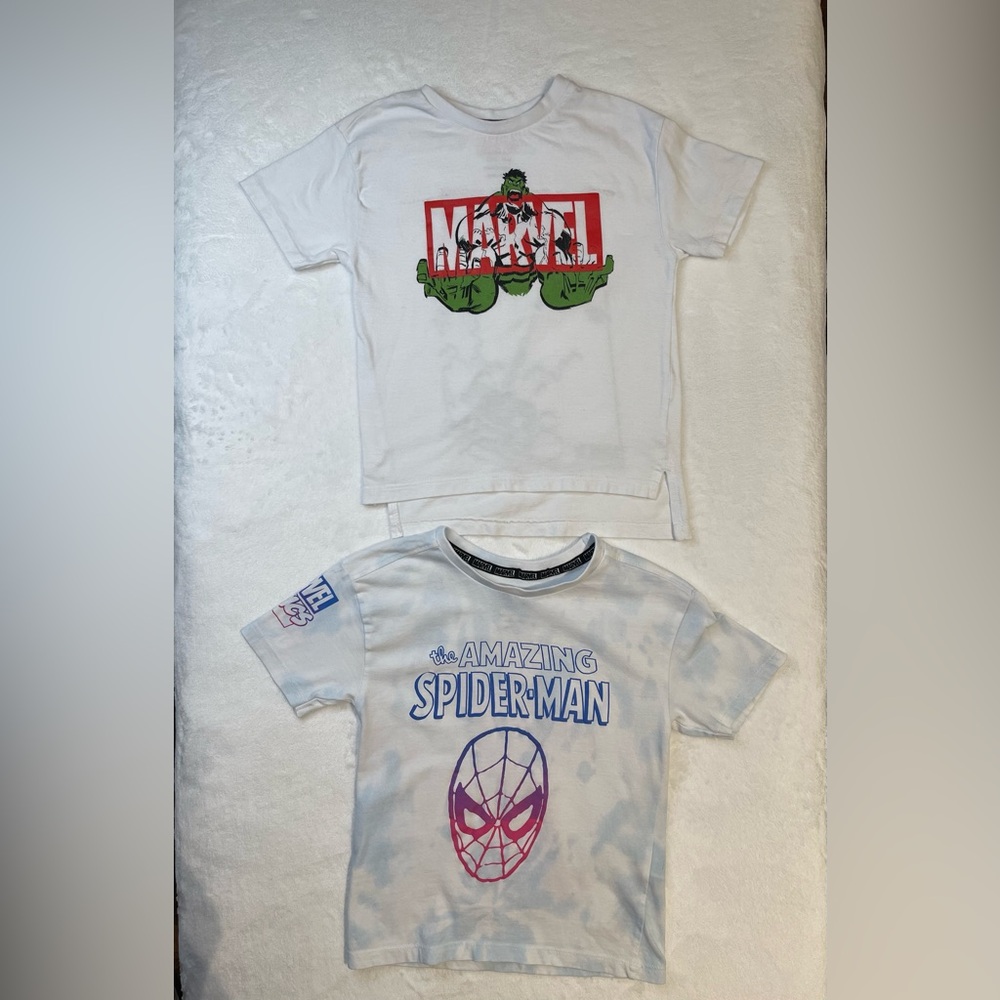 Marvel Spider-Man & Hulk Shirts Size 1.5 -3 yrs